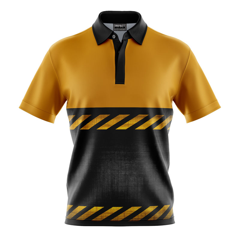 Impact gear Dye Sublimated Polo shirts custom made. Cool dry